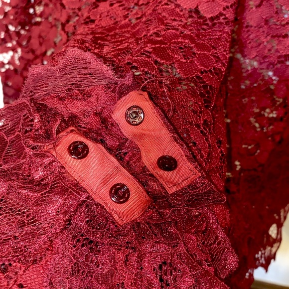 Lace Babydoll Romper Lingerie - Picture 4 of 6